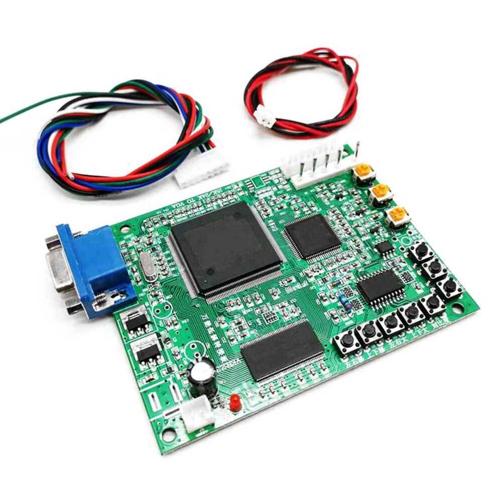 15k/24k Rgb To Vga Conversion Board Crt Cga To Vga Converter Accessories For Arcade Lcd Game Machine Parts