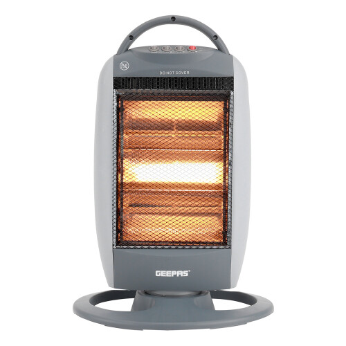 GEEPAS Geepas Electric Halogen Heater with 3 Settings with Handle