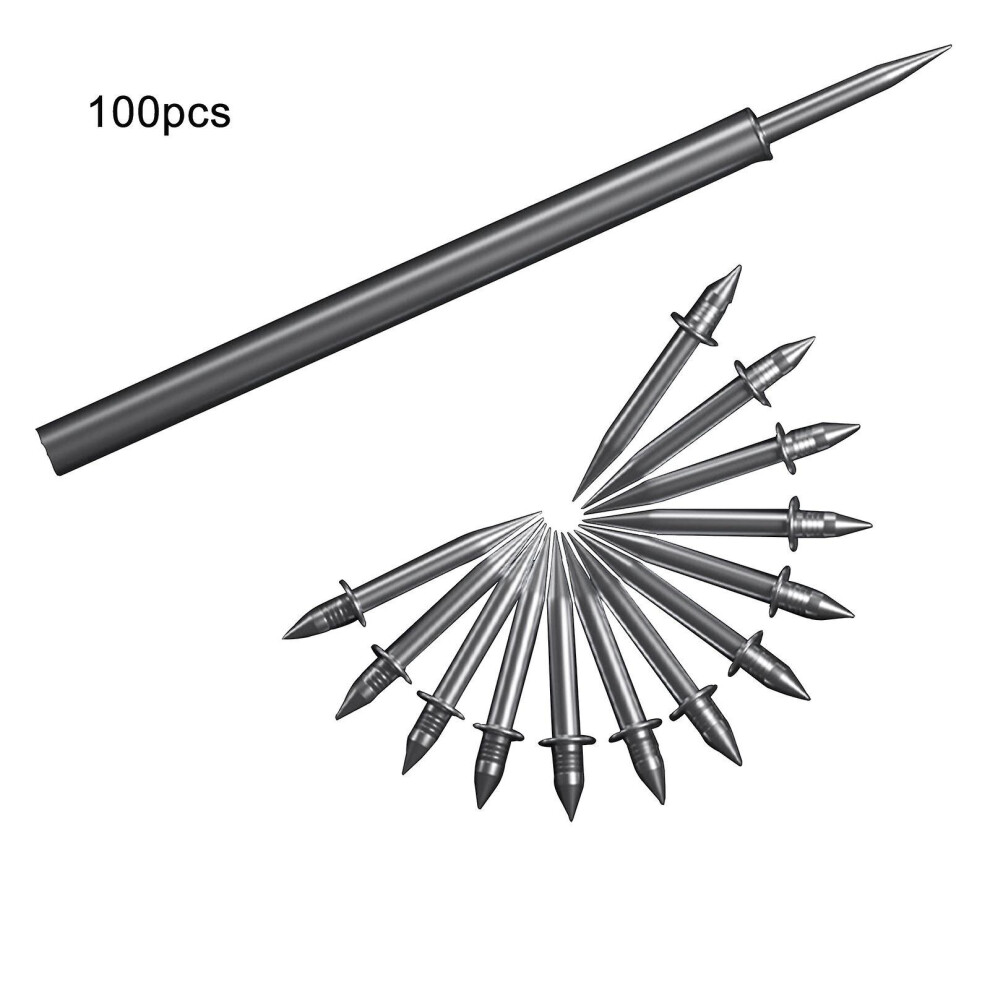 100pcs Skirting Line Without Marks Nail, Double-headed Nails, Invisible Security Screws,skirting Line Special Hidden Nails
