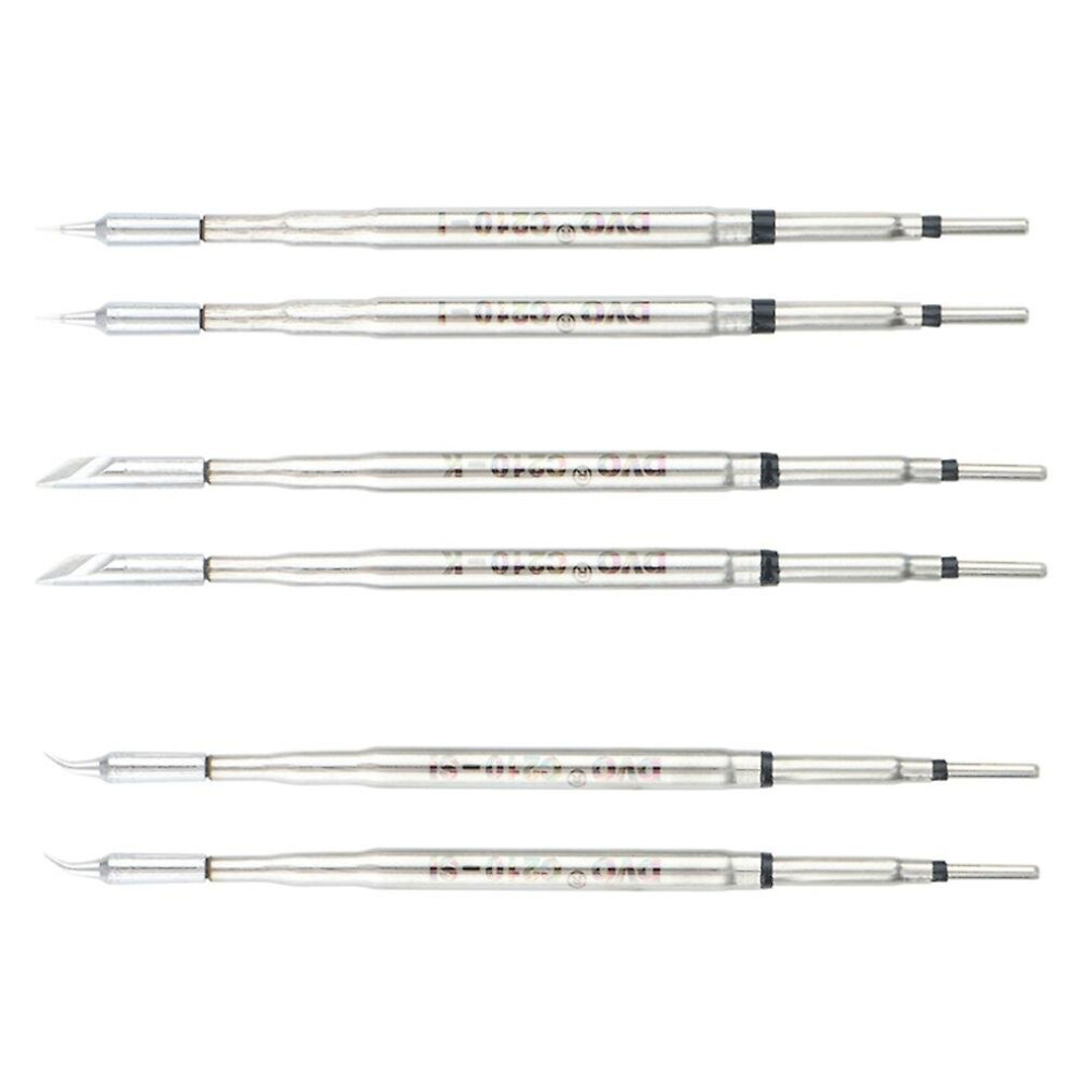 6Pcs For C210 Soldering Tips Welding Iron Head For Tips T210 Handle Handle Solder Station Lead Fre 9468842043127