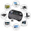 Mini Rechargeable 2.4ghz Wireless Keyboard With Touchpad 2
