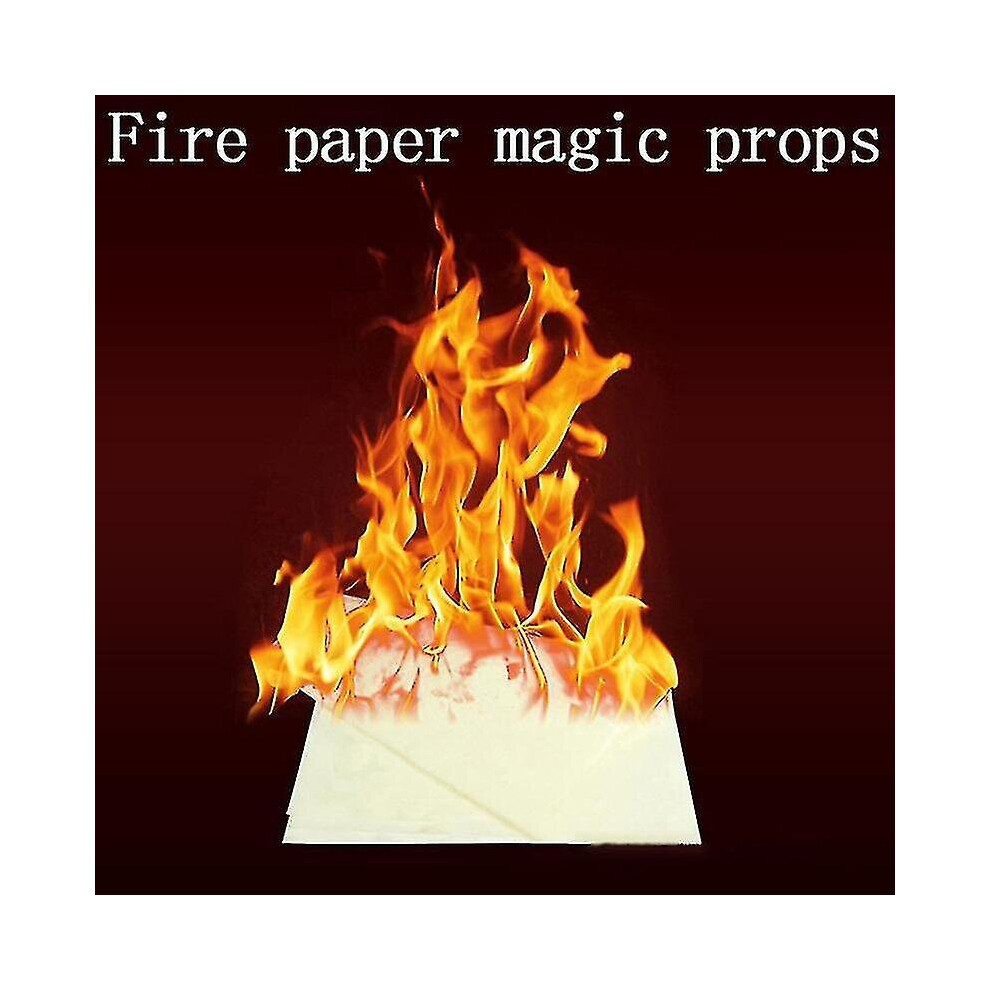 5pcs 20*25cm Fire Paper Flash Flame Paper Fire Paper Magic Props Effect Shock
