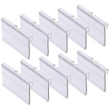 70 Pieces Of Plastic Label Holder Transparent Price Tag Holder Plastic Shelf