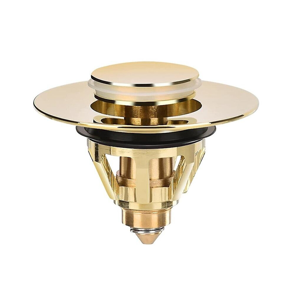 Drain Fitting Washbasin, Universal Pop-up Valve Plug, Sink, Brass Anti-clogging Strainer, Sink Plug