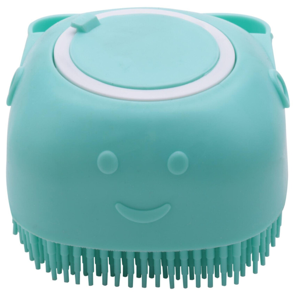 Dog Silicone Rubber Bathing Brush Pet Massage Shampoo Dispenser Brushes For Dogs And Shower Groomin