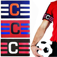 3 Pcs Captain's Armband Football Leader Armband Adjustable Size Elastic Player's Captain Armband For Football Hockey