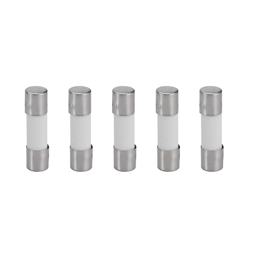 10pcs 5x20mm 6.3a Slow-blow Ceramic Fuse T6.3a 250v