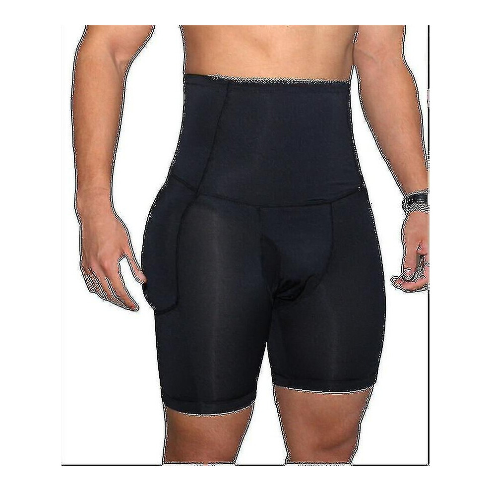 (A, 3XL) Men's Butt And Hip Enhancer Booty Padded Underwear Panties Xmsa Gift_y