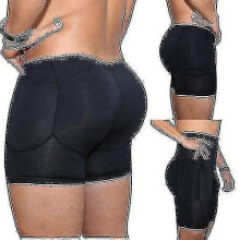 (B, M) Men's Butt And Hip Enhancer Booty Padded Underwear Panties Xmsa Gift_y