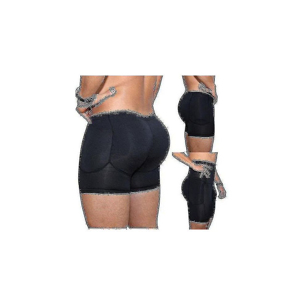 (B, M) Men's Butt And Hip Enhancer Booty Padded Underwear Panties Xmsa Gift_y