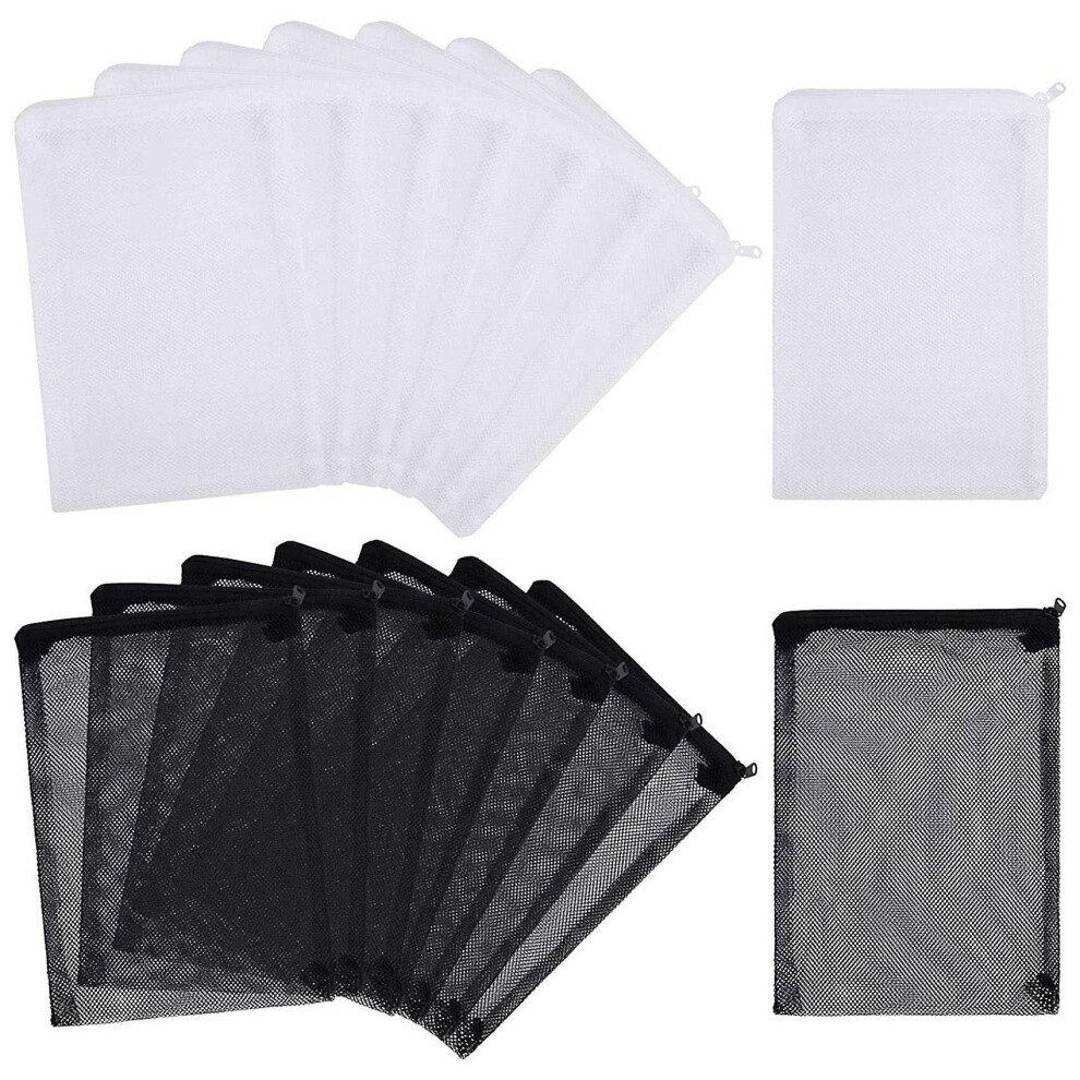 16 Pcs Aquarium Mesh Media Filter Bags, Nylon Media Filter Mesh Bags With Zipper (for Particulate C