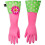 Gants De Nettoyage Flower Power Vert/rose 1