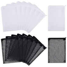 16 Pcs Aquarium Mesh Media Filter Bags, Nylon Media Filter Mesh Bags With Zipper (for Particulate C