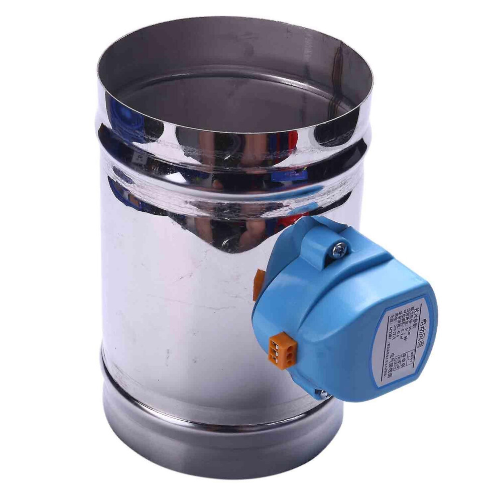 125mm Stainless Steel Air Damper Valve Hvac Electric Air Duct Motorized Damper For 5 Inch Ventilati