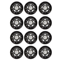 12 Pcs Inline Skate Wheels Beginner's Roller Blades Wheel 70x24mm