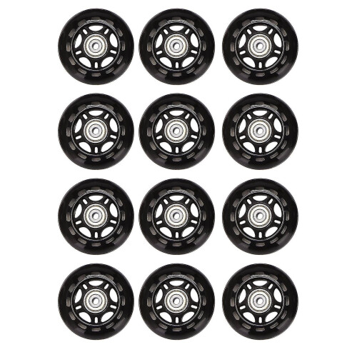 12 Pcs Inline Skate Wheels Beginner's Roller Blades Wheel 70x24mm