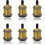 6 Pack E27 Vintage Light Bulb Solid Ceramic Socket Lamp Holder Retro Edison Screw Light Bulb Adapter Socket, Antique Brass 3