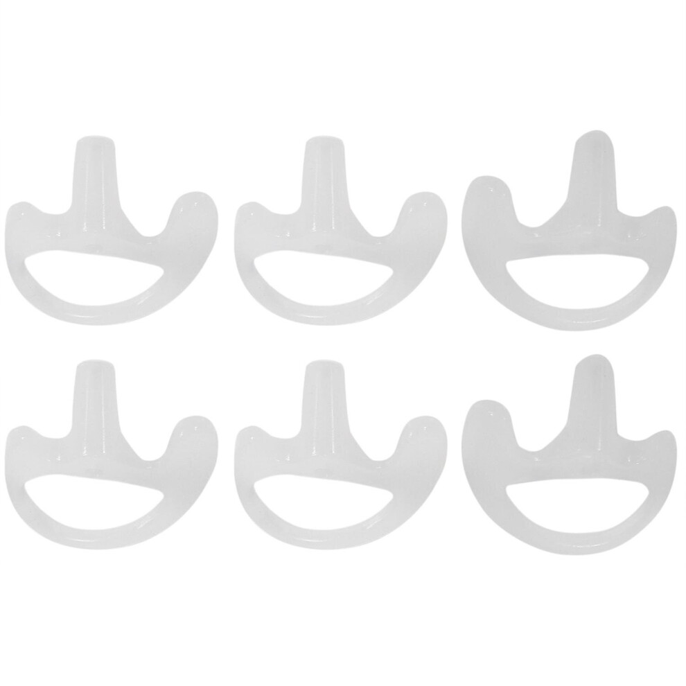 3 Pairs Transparent Silicone Soft Earbud For Walkie Talkie Covert Acoustic Tube Earpiece Small/midd