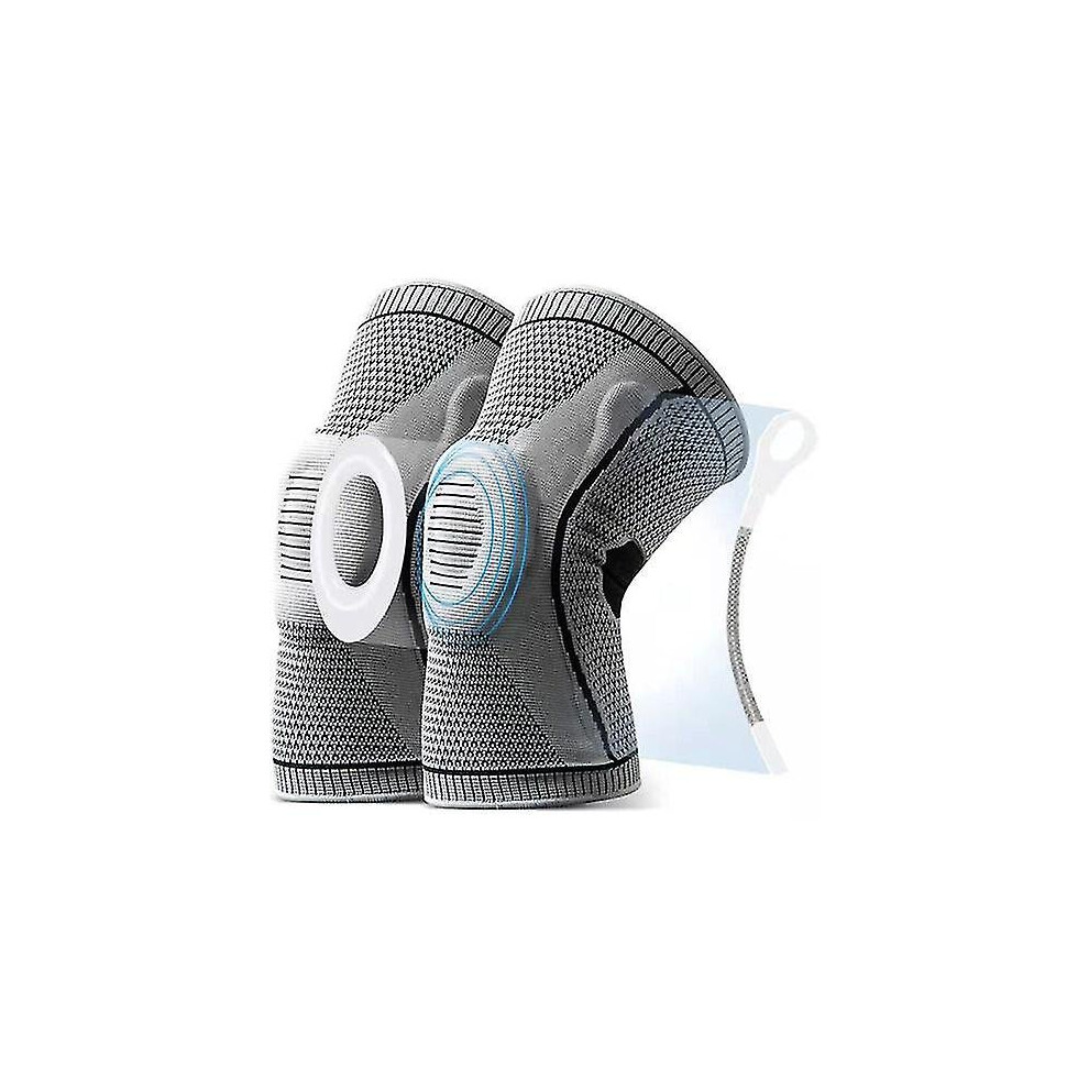 (2PCS, L) The Ultra Knee Elite Knee Compression Medical Knee Brace Knee Compression Sleeve