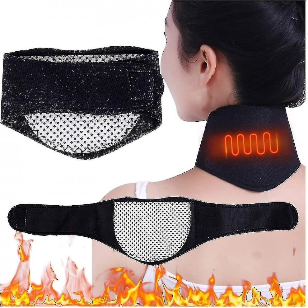 Self Heated Neck Brace For Neck Pain Relief, Neck Support Brace Heat Therapy For Spinal Pain And Pressure Relief, Adjustable Neck Cervical Collar For