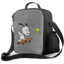 Snoopy Lunch Box With Padded Insulated Liner Lunch Bag Thermal Cooler Pack Portable Shoulder Waterproof Tote Lunch Bag For Adults And Kids To School O