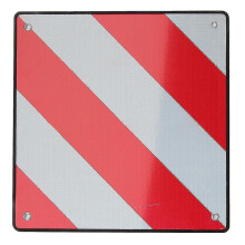 2 In 1 Warntafel Italien  Spanien Aluminium Mit 4 Stck 4mm Spanngurte Zur Befestigung, 50*50cm R