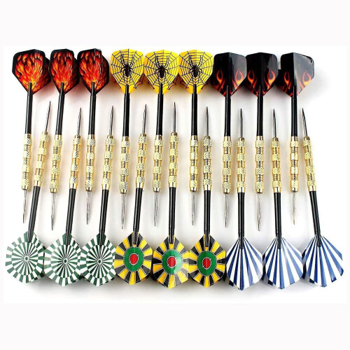 18 Pack Stainless Steel Darts With Steel Tip