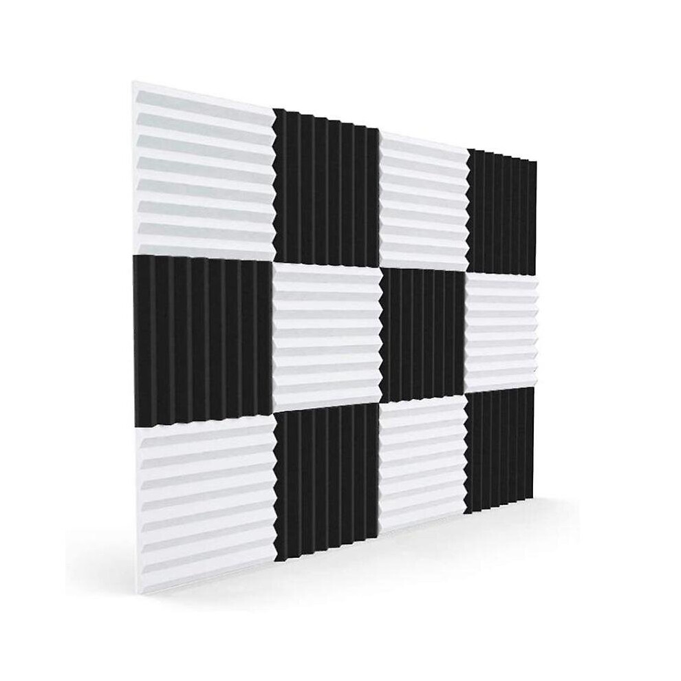 12 Pcs Acoustic Foam Board,Sound Insulation Sound Wedges Sound Insulation Pad,For Studio Ceiling Ga 9468842803202
