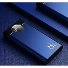 (blue) 80000mah Portable Power Bank With Led Light Digital Power