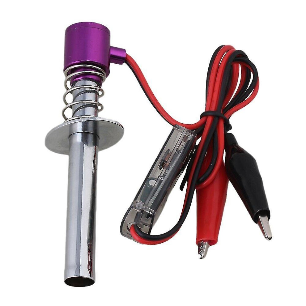 Glow Plug Starter Igniter Upgraded 6V -24V Electronic Compatible With Nitro Rc Car Purple