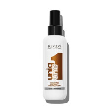 Revlon UniqONE Professional Leave In Conditioner, Gifts For Women / Men, Vegan Hair Treatment For Shine & Frizz Control (150ml) Coconut
