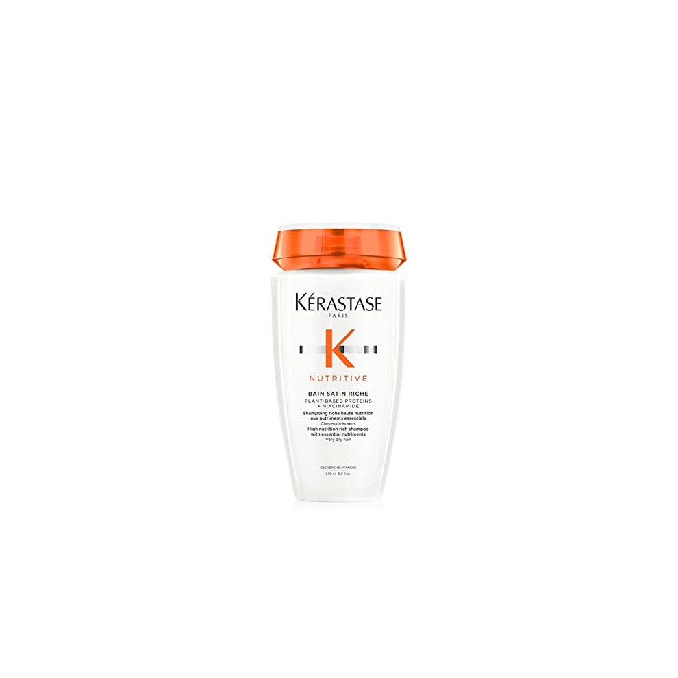 Kérastase Nutritive, High Nutrition Rich Shampoo for Very Dry Hair, Protein Enriched Formula with N