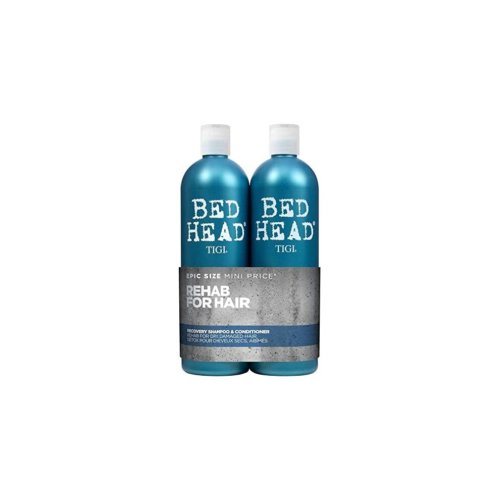 Bed Head by TIGI | Recovery Shampoo and Conditioner Set | Professional Moisturising Hair Repair Treatment  | 750 ml ( Pack of 2)