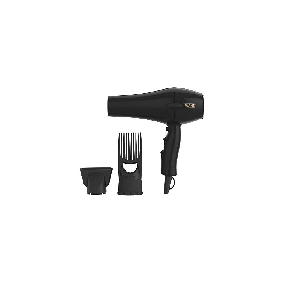 Wahl Hairdryer, PowerPik 2, Dryer for Women, Hair Dryer with Pik Attachment, Afro Hairdryer, Afro-Caribbean Hair, Three Heat Settings