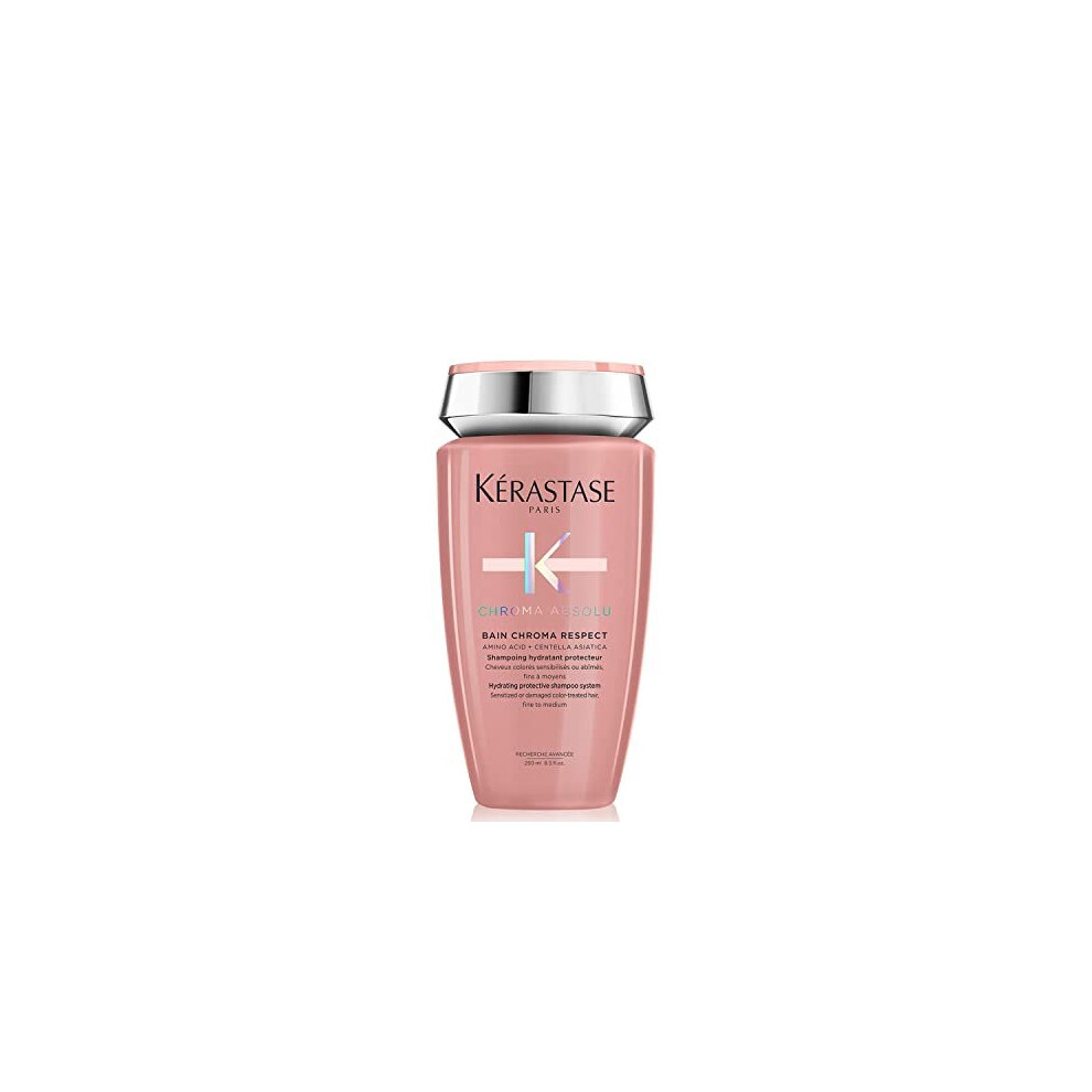 Kérastase Chroma Absolu, Hydrating and Protective Shampoo, Sensitised or Damaged Color-Treated Hair, Fine To Medium, With Glycerin, 250 ml