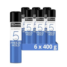 TRESemmé Freeze Hold Hairspray pack of 6 24-hour frizz control for an ultimate strength finish 400 ml