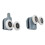 4pcs Shower Door Rollers, 4 Replacement Double Roller Shower Door Rollers For 23mm Shower Enclosures 1