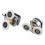 4pcs Shower Door Rollers, 4 Replacement Double Roller Shower Door Rollers For 23mm Shower Enclosures 3