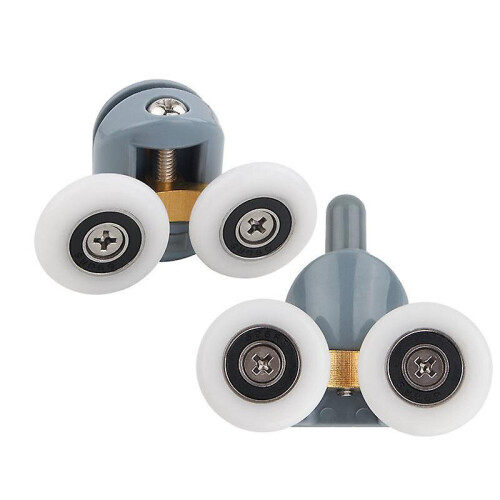 4pcs Shower Door Rollers, 4 Replacement Double Roller Shower Door Rollers For 23mm Shower Enclosures 1