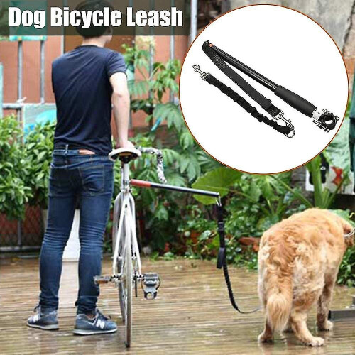 Dog Bicycle Leash Bicycle Holder Spacer Elastic Dog Leash 1