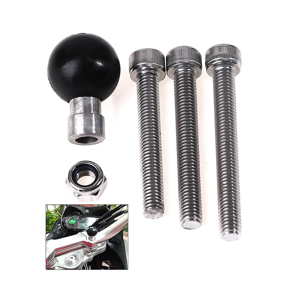 Motorcycle Handlebar Clamp Base 1 Inch 25Mm Ball With M8 Screws For Ram Mount 9468842309469