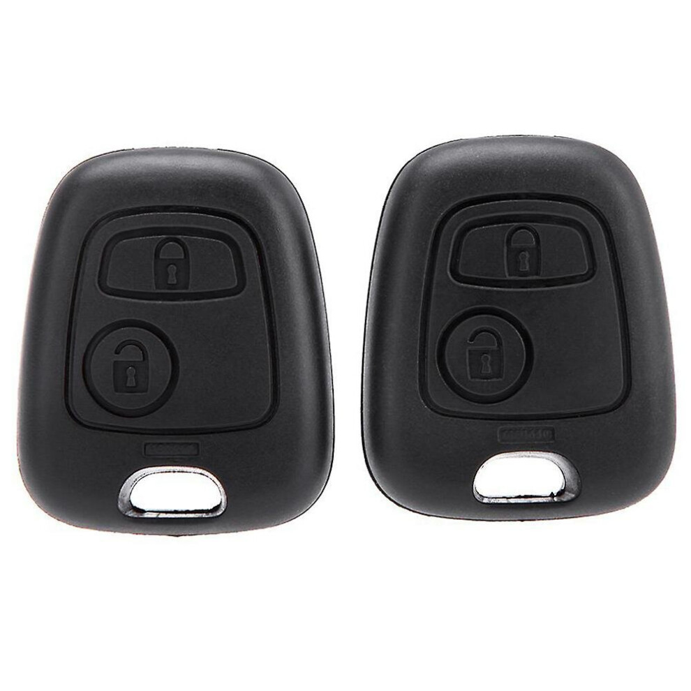 2Pcs Remote Car Keyless Key Case Shell For C1 C4 107 207 307 407 206 306 406 9468842309513