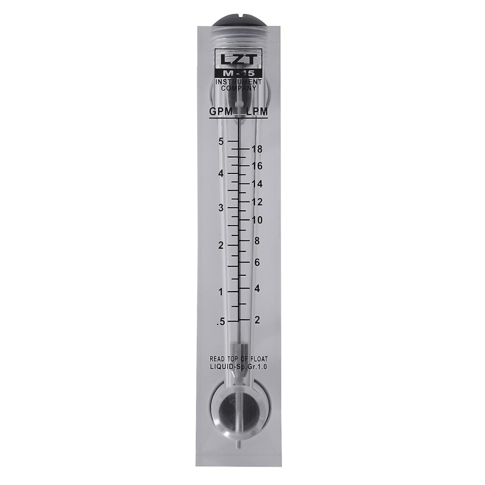 0.5-5 Gpm 2-18 Lpm Water Flow Panel Mount Type Flowmeter