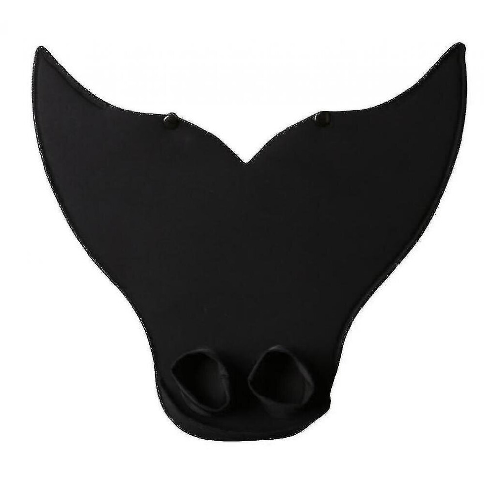 Mermaid Fins Children's One-Piece Fins Whale Tail Fins Monolithic Fins(Black) Black