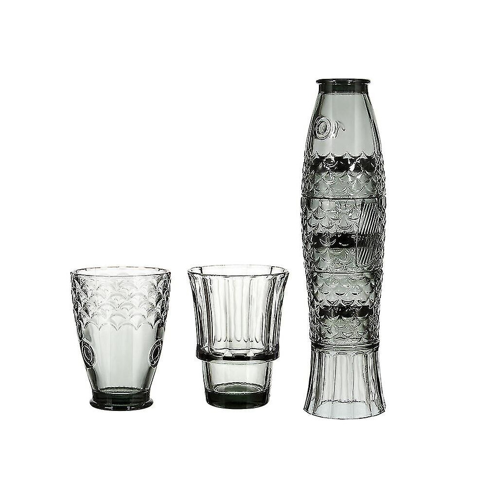 (C1, 601-700ml) Koi Stack Ass Set Fish Shaped Gobelet Cup Cocktail Beer Glass Stackable Drinking Glass Sets Glassware For Home Office House