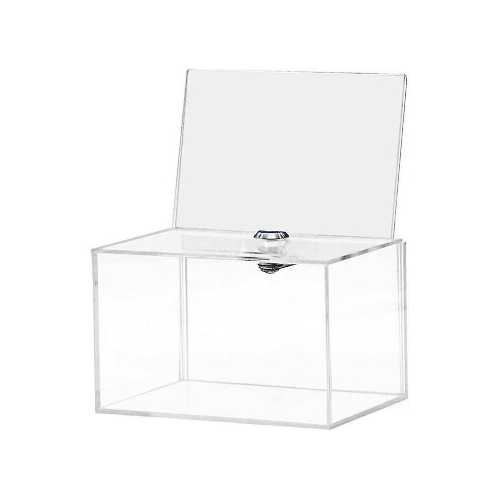 Acrylic Donation Box - Box For Voting, Charity, Polls, Surveys, Sweepstakes, Contests, Advice, Tips