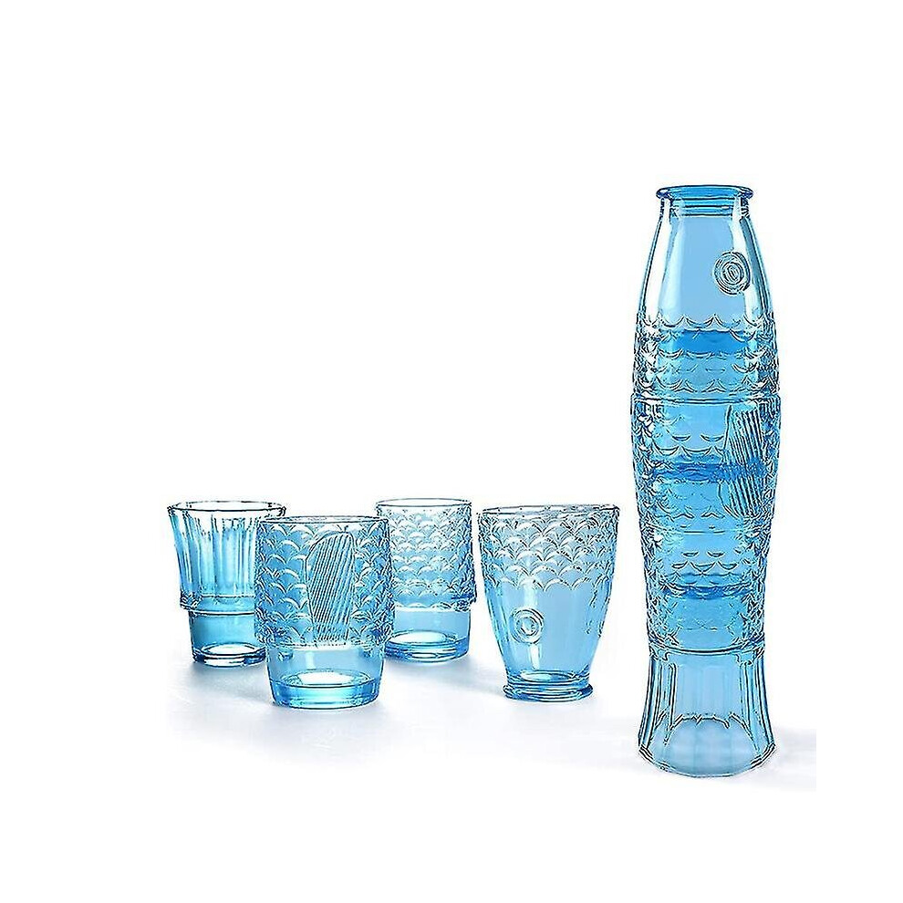 (C2, 1000-1500ml) Koi Stack Ass Set Fish Shaped Gobelet Cup Cocktail Beer Glass Stackable Drinking Glass Sets Glassware For Home Office House