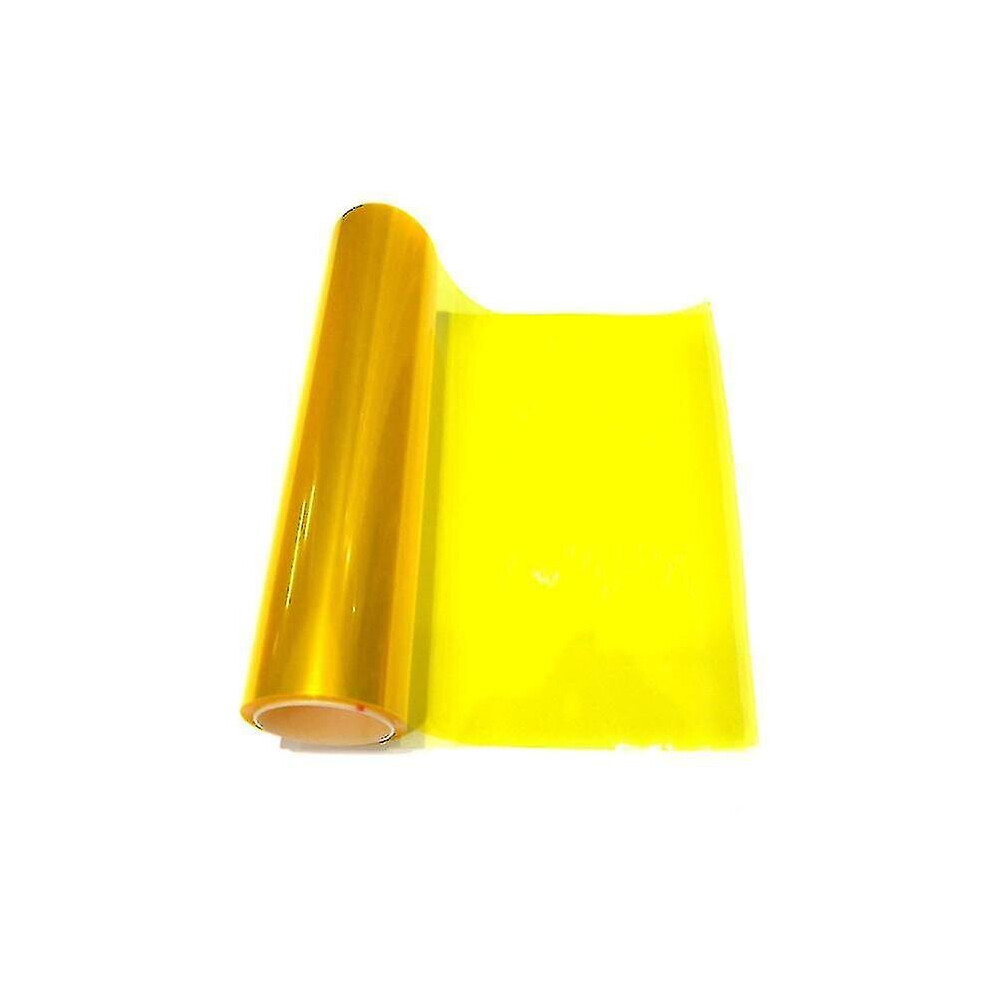 Car Head Tail Tint Vinyl Film Sticker Sheet Fog Rear Lamp Matt Smoke Film Color-Changing Sticker Yellow/Light