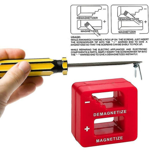 2 In 1 Magnetizer Machine Demagnetizer Magnetic Pick Up Screwdriver Magnetizing Degaussing Screw Hand Tool 1
