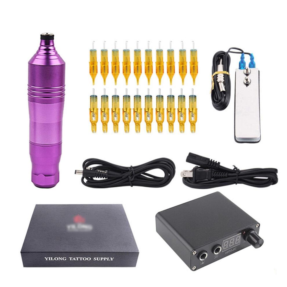 Tattoo Pen Kit Professional Rotary Tattoo Machine Pen With Cartridges Needles